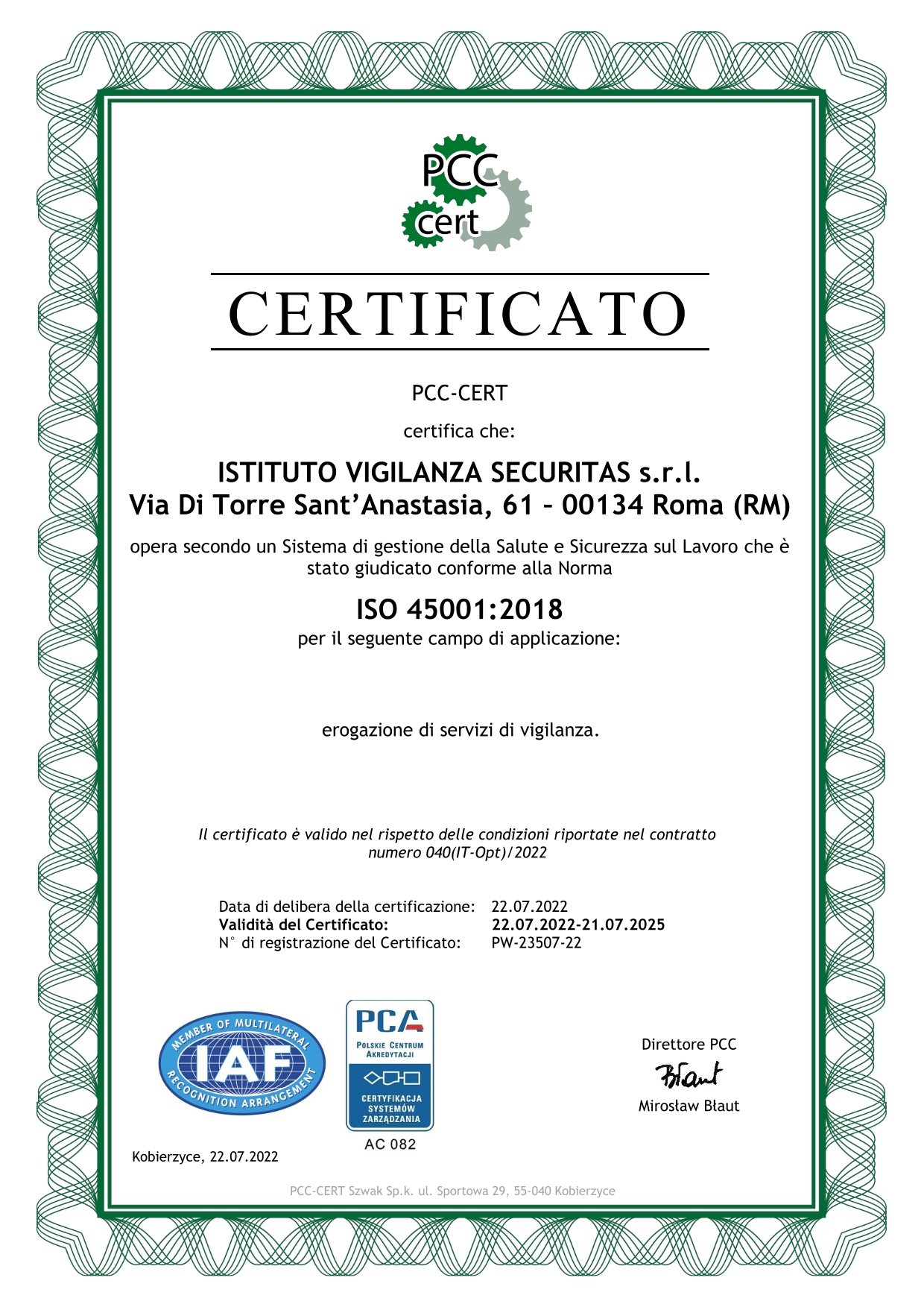 ISO 45001 2018