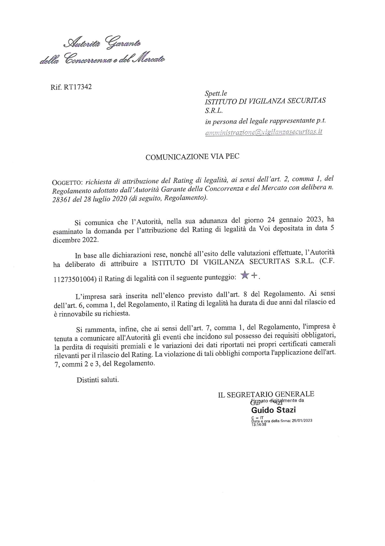 Rating di legalità